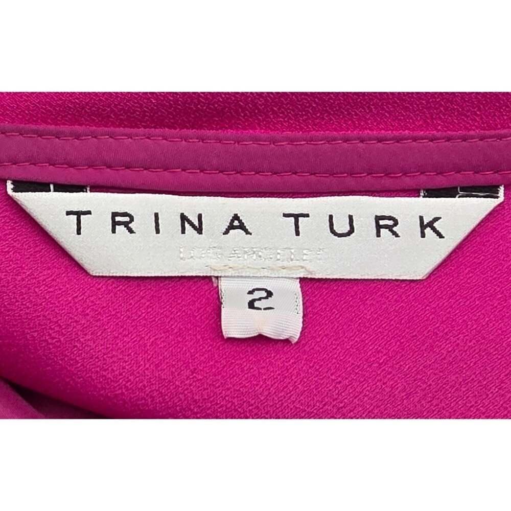 Women's - Trina Turk Horizon Draped Back Sheath Dress, Size 2 - Picture 6 of 10